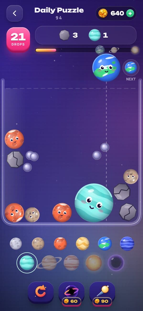 Planets: the daily puzzle jar